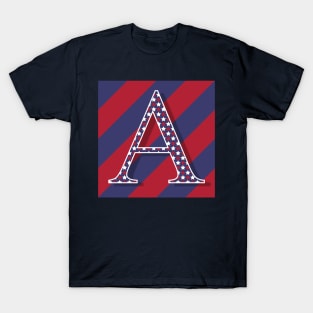 Old Glory Letter A T-Shirt